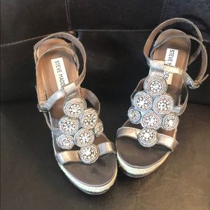 Steve Madden “Dazzler” jeweled espadrilles